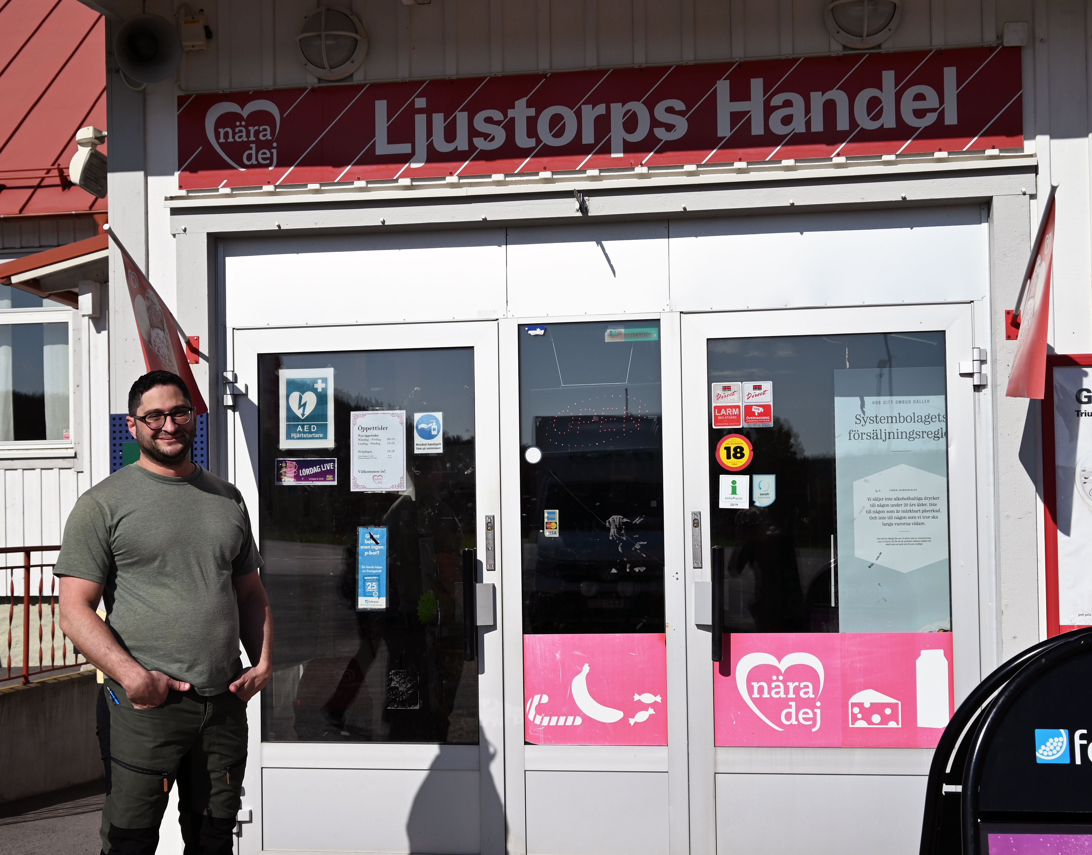 Daniel Göksu äger och driver Ljustorps handel i Timrå kommun. 